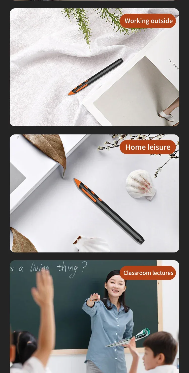 UTHAI 2-in-1 Wireless Writing Pen Mouse Type-C Bluetooth Dual Mode 2.4G+Bluetooth PPT Flip for Desktop Laptops Charging