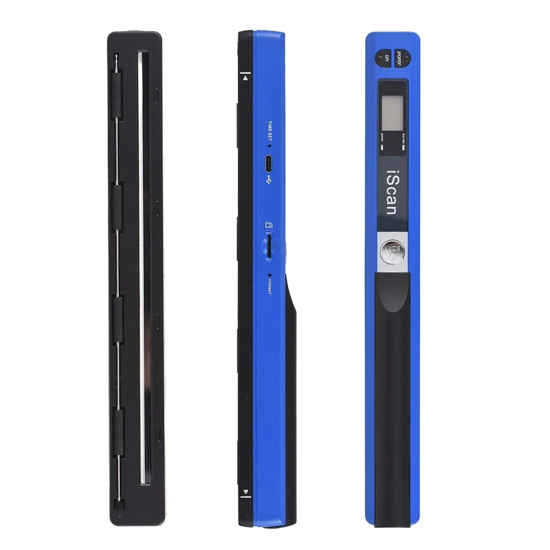 Scanner Document iScan Portable Scanner Mini Handheld Document Scanner A4 Book Scanner for JPG and PDF Format 300/600/900 DPI