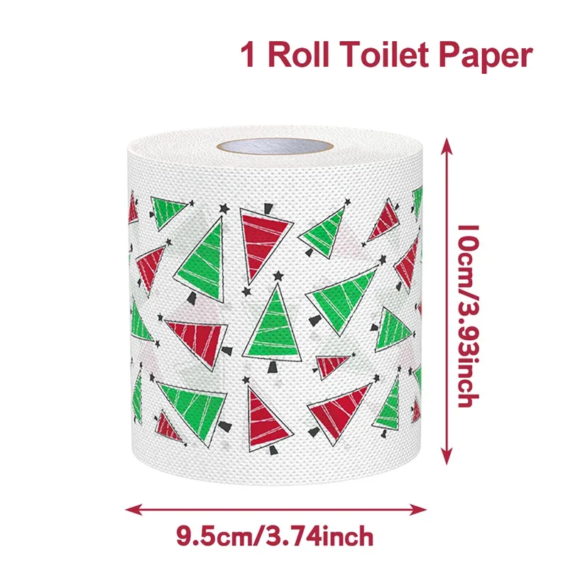 Merry Christmas Toilet Roll Paper Home Santa Claus Bath Toilet Roll Paper Christmas Supplies Xmas Tissue Roll Home New Year