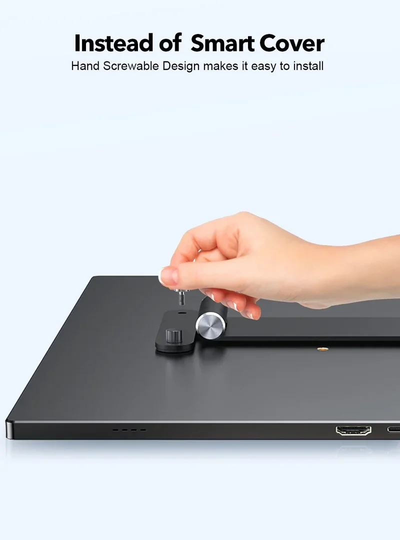EVICIV Adjustable Monitor Stand VESA 75*75mm Mount Desk Support Holder for 7 - 17.3 Inch M3/M4 Portable Monitor Kickstand
