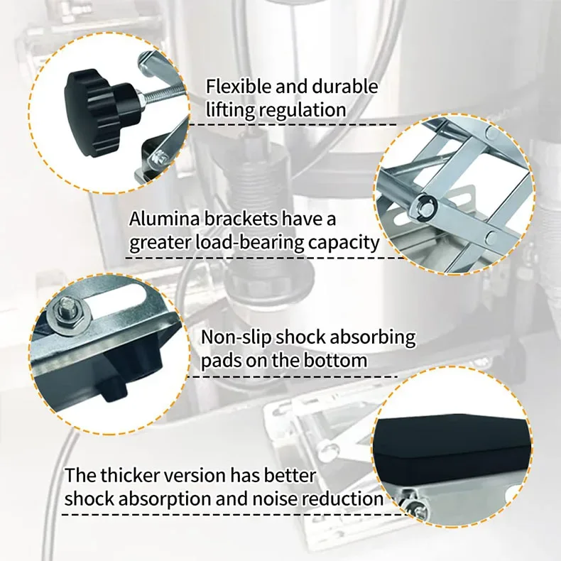 Waste Disposal Shock Absorbing Bracket Kitchen Household Garbage Disposer Support Frame Cushioning Bearing Adjusting Base