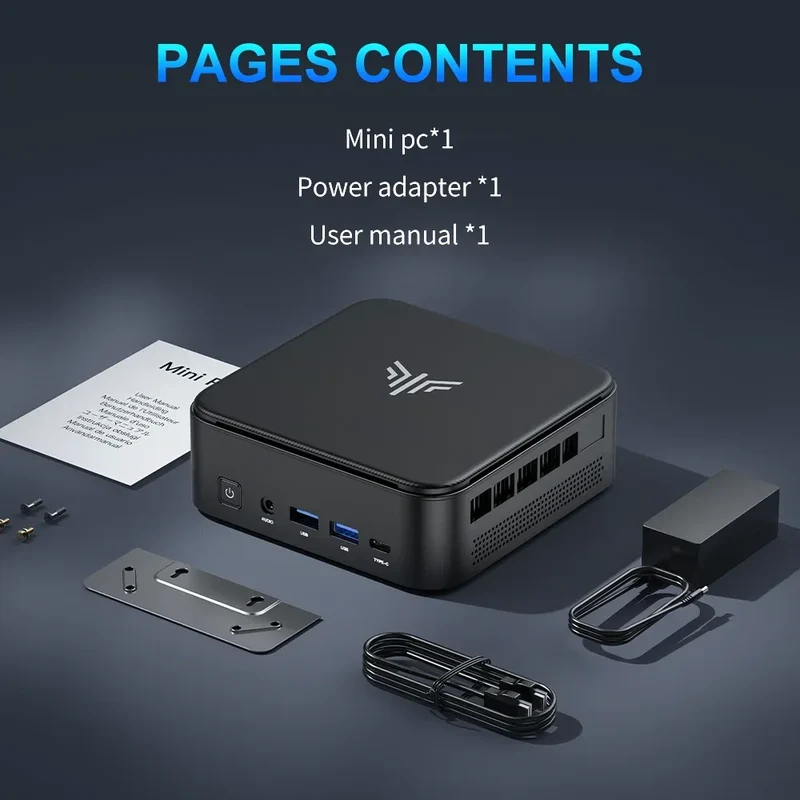ACEMAGIC Mini PC with AMD Ryzen 5 7430U 16GB DDR4 512GB M.2 SSD Mini Gaming PC with USB Type-C Supports Triple 4K Display