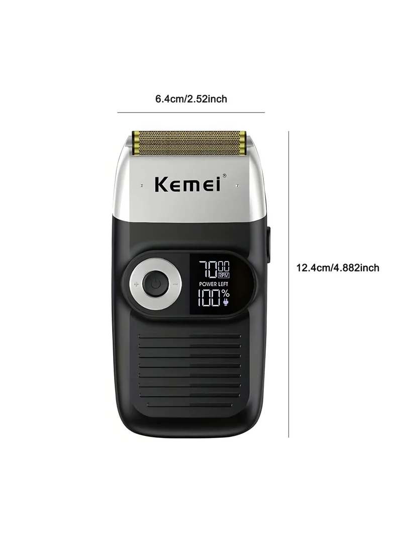 Kemei Original Multi-functional 2 In 1 Electric Shaver Rechargeable LCD Digital Display Reciprocating Razor For Men KM-2026 2027