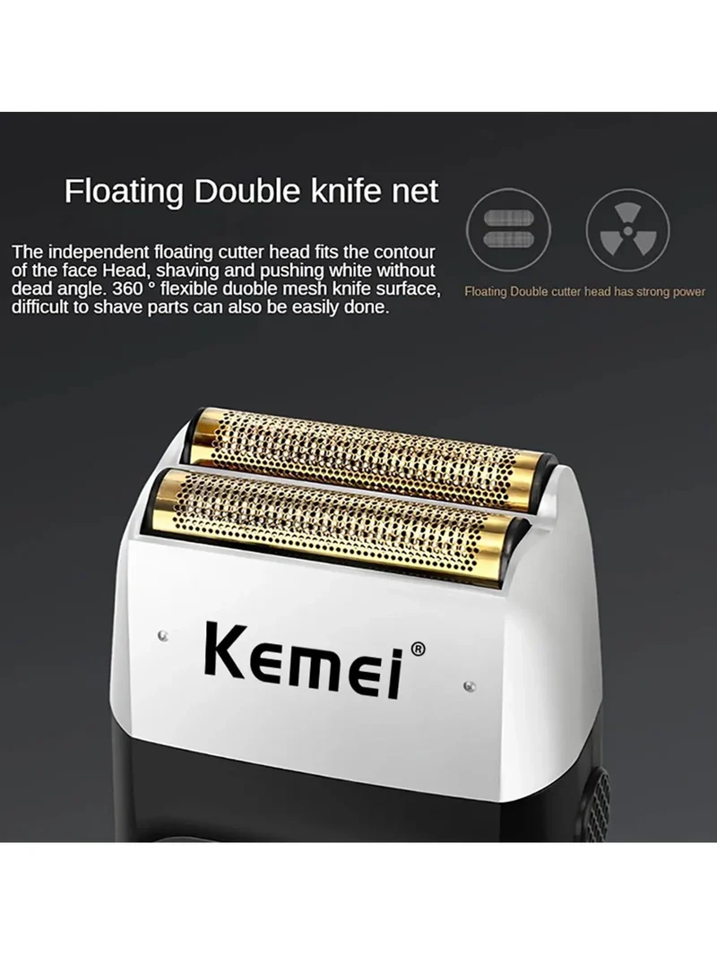 Kemei Original Multi-functional 2 In 1 Electric Shaver Rechargeable LCD Digital Display Reciprocating Razor For Men KM-2026 2027