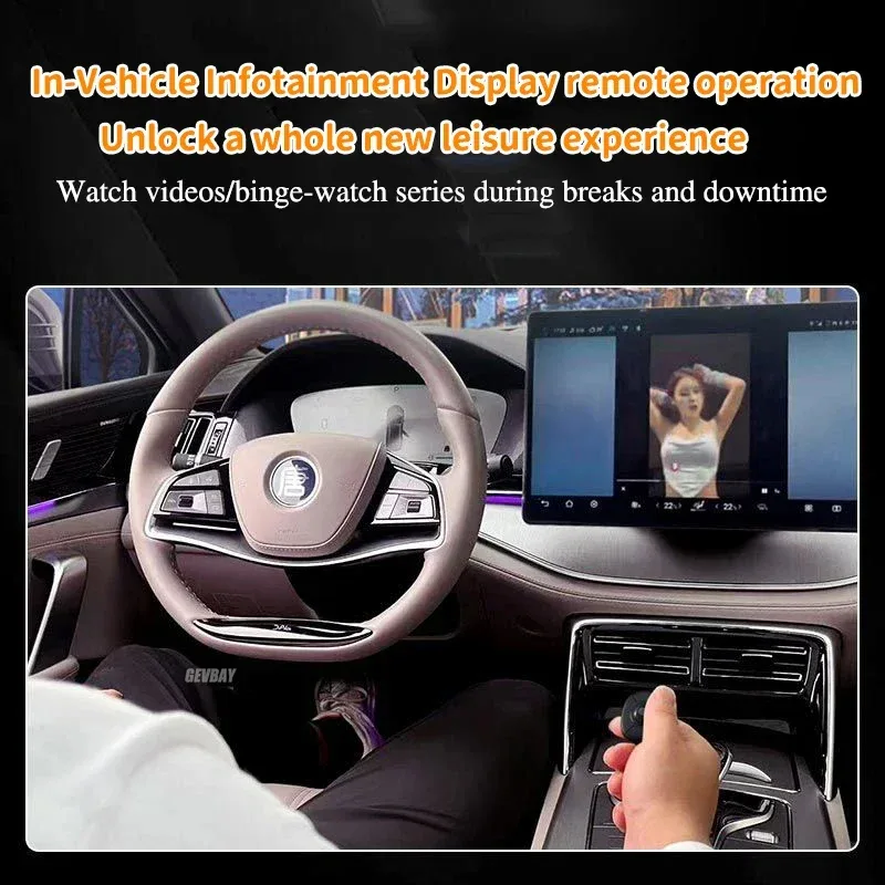NEW Trackball Finger Ring Mouse 2.4G+Bluetooth Wireless Remote Control Mice for Short Video/PPT Speech/In-Vehicle Display Screen