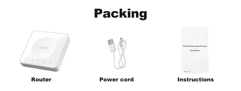 4G LTE Router WiFi 6 SIM Card Modem Support 32 Device Connections Mobile Wireless Router Typc-C Interface for Asia Africa Europe