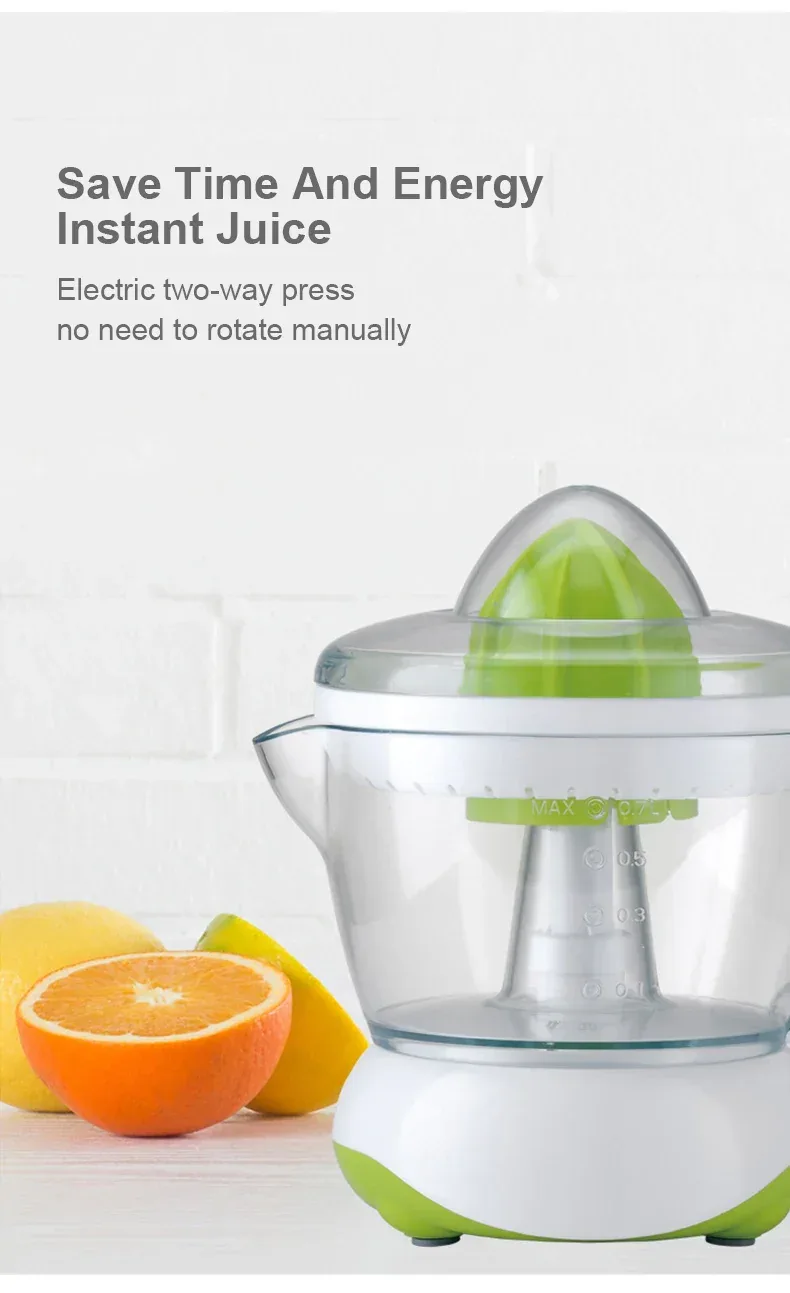 700ML Electric Orange Juice Extractor Household Fruit Squeezer Machine Large Capacity Juicers Orange Lemon Extractor Household