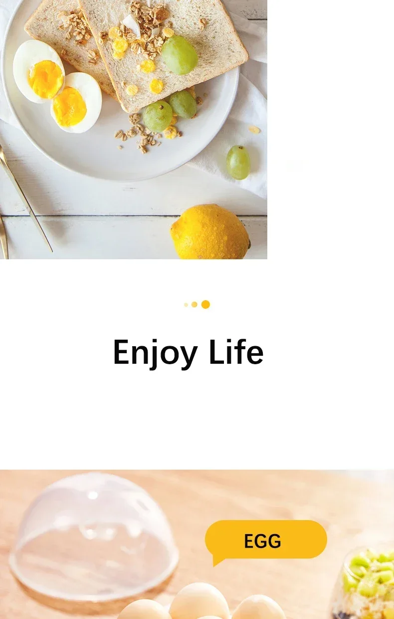 Egg Cooker Multifunctional Electric Egg Boiler Double Layers Egg Cooker Mini Steamer Poacher Kitchen Cooking Breakfast Machine