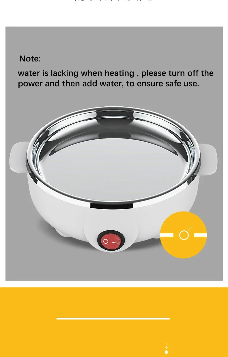 Egg Cooker Multifunctional Electric Egg Boiler Double Layers Egg Cooker Mini Steamer Poacher Kitchen Cooking Breakfast Machine