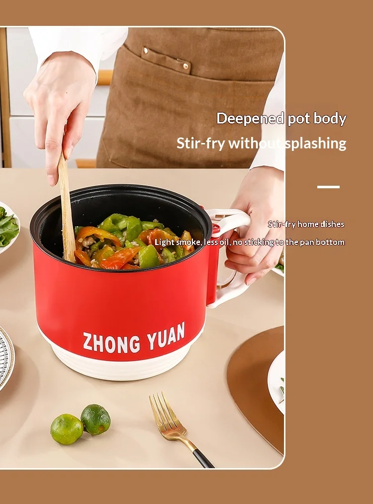 Folding Electric Pot Multifunctional Mini Cooker 15L Portable for Instant Noodles Dormitory Travel Fast Heating Auto Shut Off