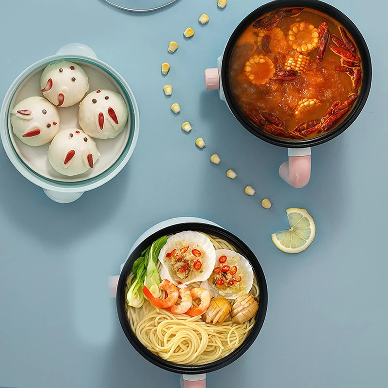 Mini Electric Hot Pot Multifunctional Small Electric Hot Pot for Home Students Dormitory Travel CN 220V Portable ElectricHot Pot