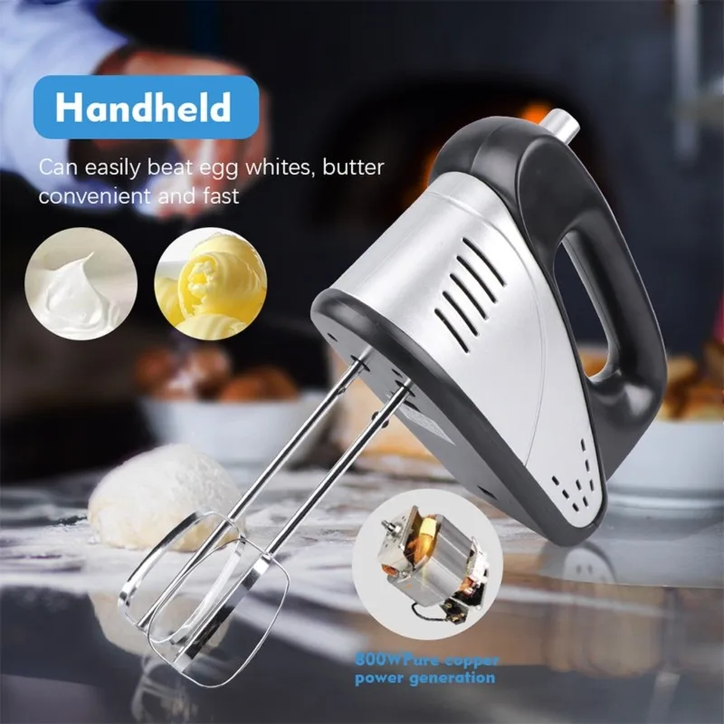 ABBO-Stand Mixer 800W Electric Food Mixer With Bowl 5 Speed EU Plug For Cake, Dough, Egg Beater, Planetary Mixer, Blender Maker