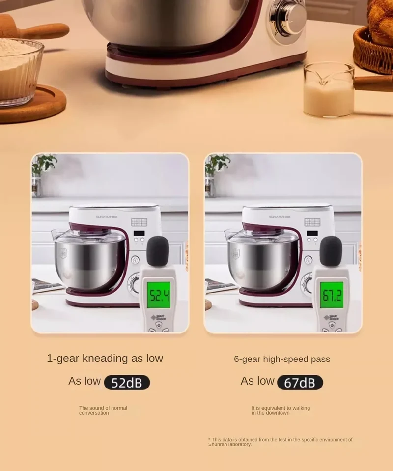 Desktop Egg Beater Electric Household Baking Chef Machine Cream Beater Small Mixing and Noodle Cover Commercial Stand Mixer