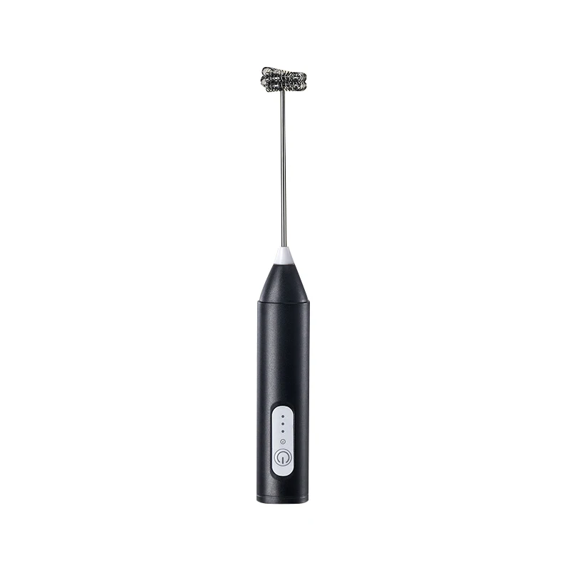 Electric Milk Frother 2 In 1 Rechargeable Blender Stainless Steel 3 Speeds Coffee Mixer Egg Beater Handheld Foam Maker Tools