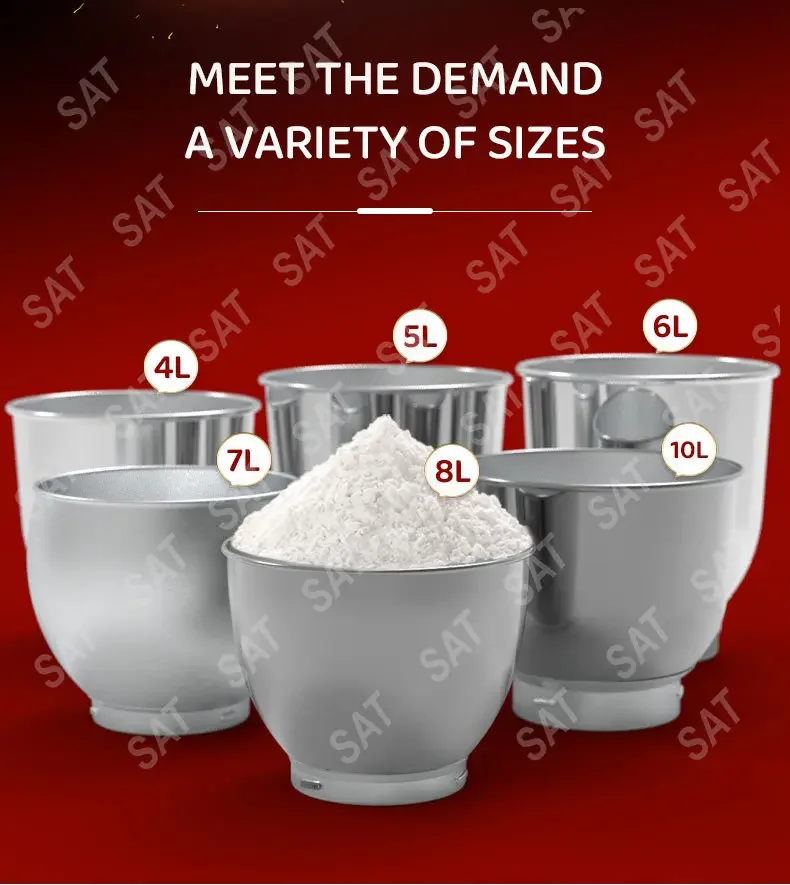 -for Kitchen Appliances 1500W 6L Cake Mixer Planetary Food Dough Mixer Machine Stand Mixer