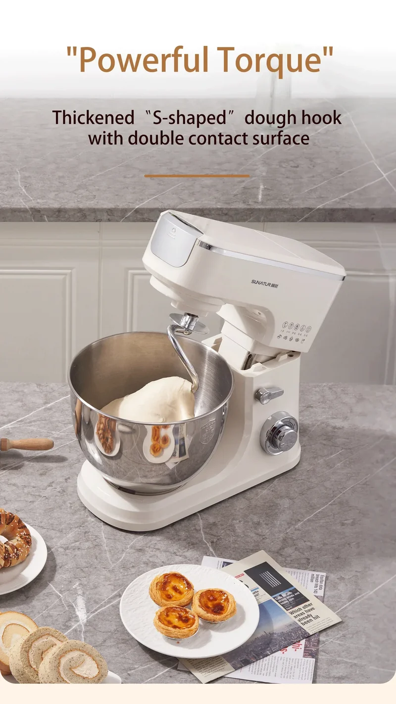 SUNATUR 8L stand mixer machine 2000W electric kitchen blender Household Auto Dough Kneading Egg Beating cream All-in-One Mixer