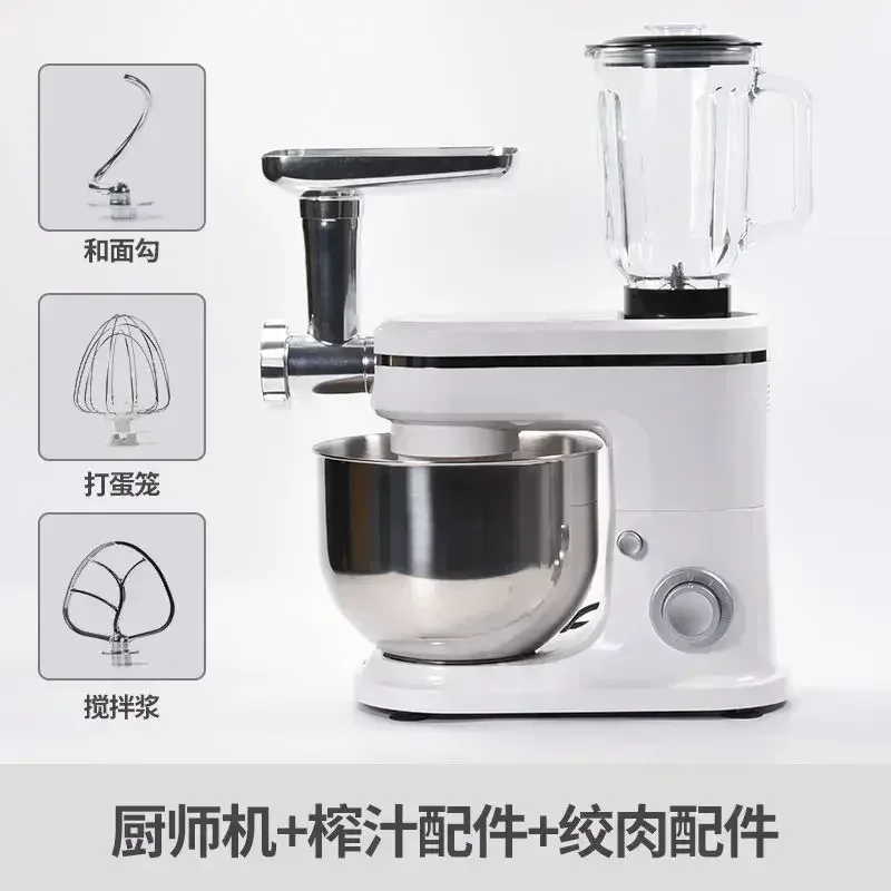 Small Home Automatic Kitchen Machine 220V Bread Mixer Dough Mixer Aid Commercial Stand Spiral Mixer Robot Cake.Stand 220V