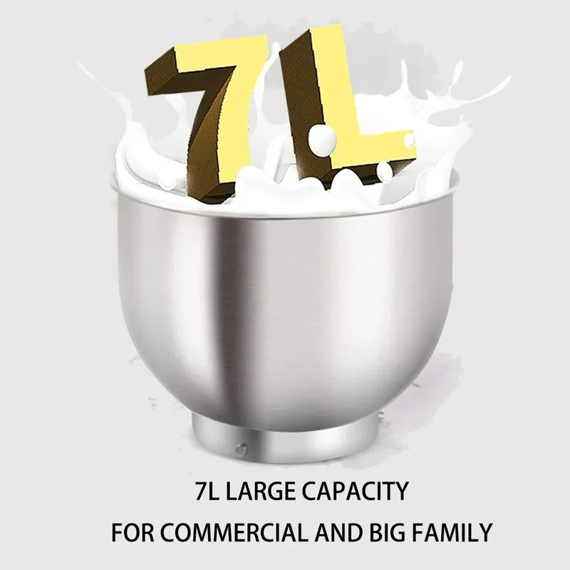 HPH2O 7L Electric Kitchen Mixer Machine 1500w Stand Mixer Dough Mixer Blender Mixer Planetary Home Appliance