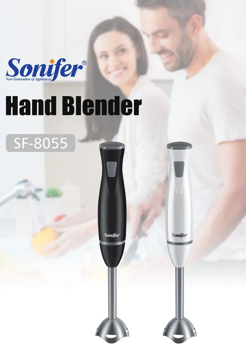 Blender Electric Food Mixer Kitchen Detachable Hand Blender Egg Beater Vegetable Stand Blend Stainless Steel Blade 220V Sonifer