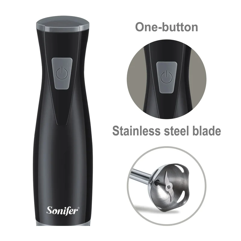 Blender Electric Food Mixer Kitchen Detachable Hand Blender Egg Beater Vegetable Stand Blend Stainless Steel Blade 220V Sonifer
