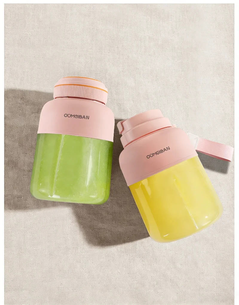1300ML Portable Juicer, Fresh Fruit Mixer 38 Blades, USB Rechargeable Multifunctional Juicer Ice Crusher Smoothie Blender Home