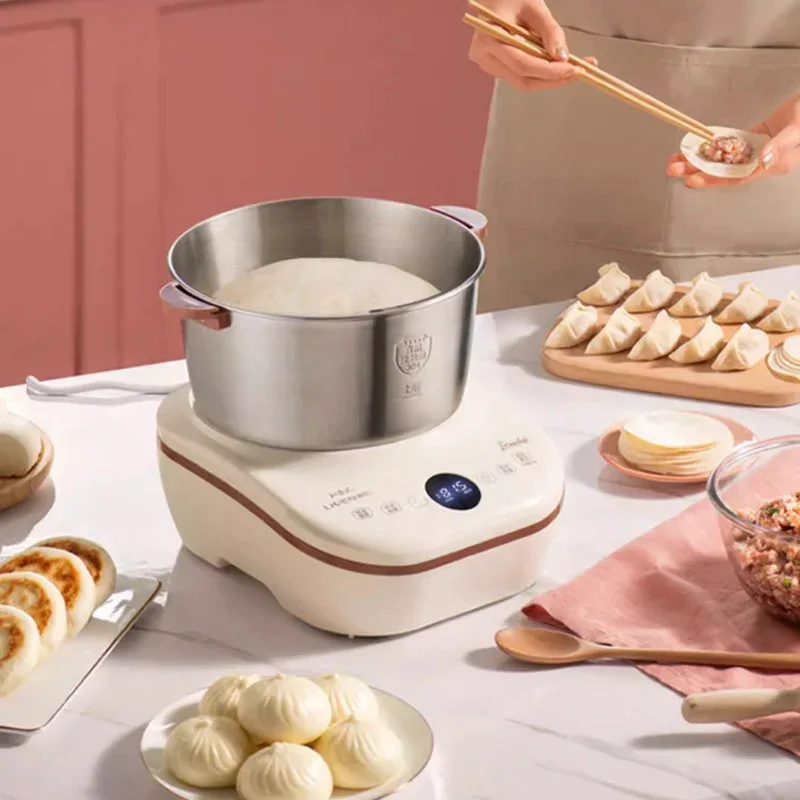 Compact Automatic Stand Mixer Dough Kneading Fermentation All-in-One Multifunctional Machine for Home