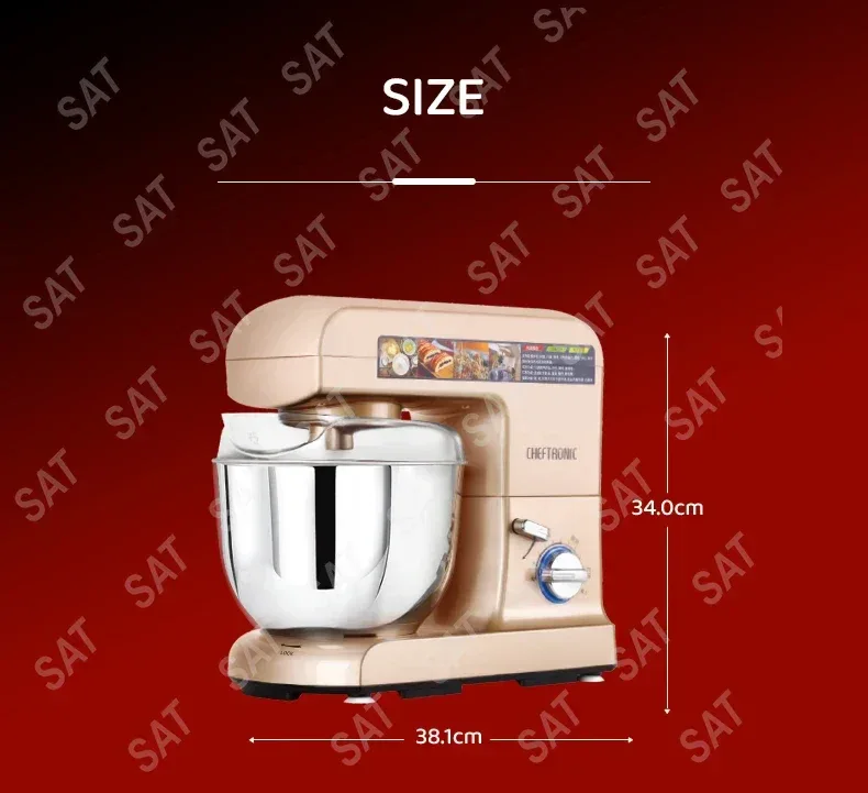 -for Kitchen Appliances 1500W 6L Cake Mixer Planetary Food Dough Mixer Machine Stand Mixer