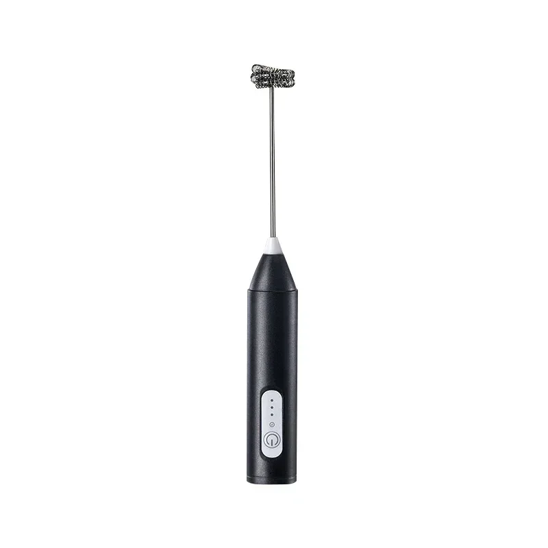 Electric Milk Frother 2 In 1 Rechargeable Blender Stainless Steel 3 Speeds Coffee Mixer Egg Beater Handheld Foam Maker Tools