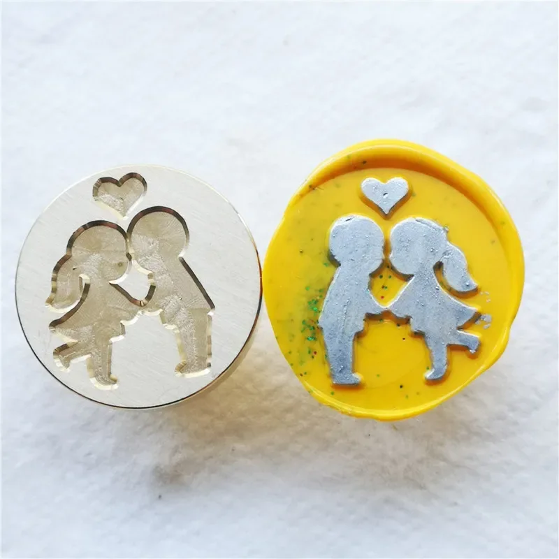 Greeting stamp with love thank you happy birthday christmas handmade Wax Seal Stamp Retro Antique Sealing Wax baby friend gifts