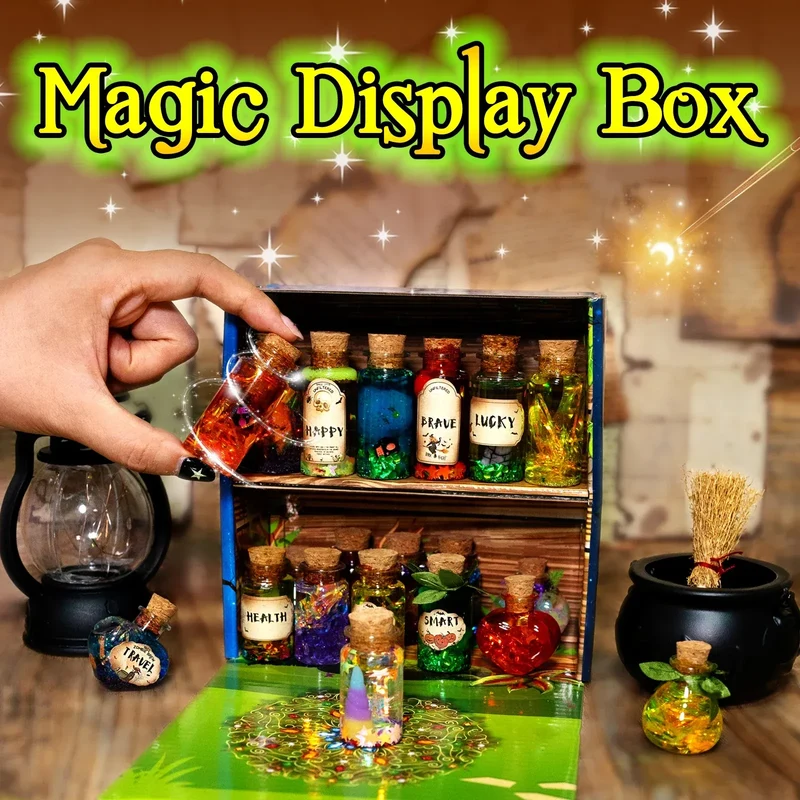 Fairy Magic Potions Kit Kids DIY Witch Glowing Spell Potion DIY Handmade Toys Science Experiments Kids Craft Kit Educational Toy