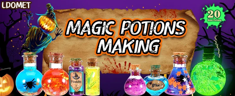 Fairy Magic Potions Kit Kids DIY Witch Glowing Spell Potion DIY Handmade Toys Science Experiments Kids Craft Kit Educational Toy