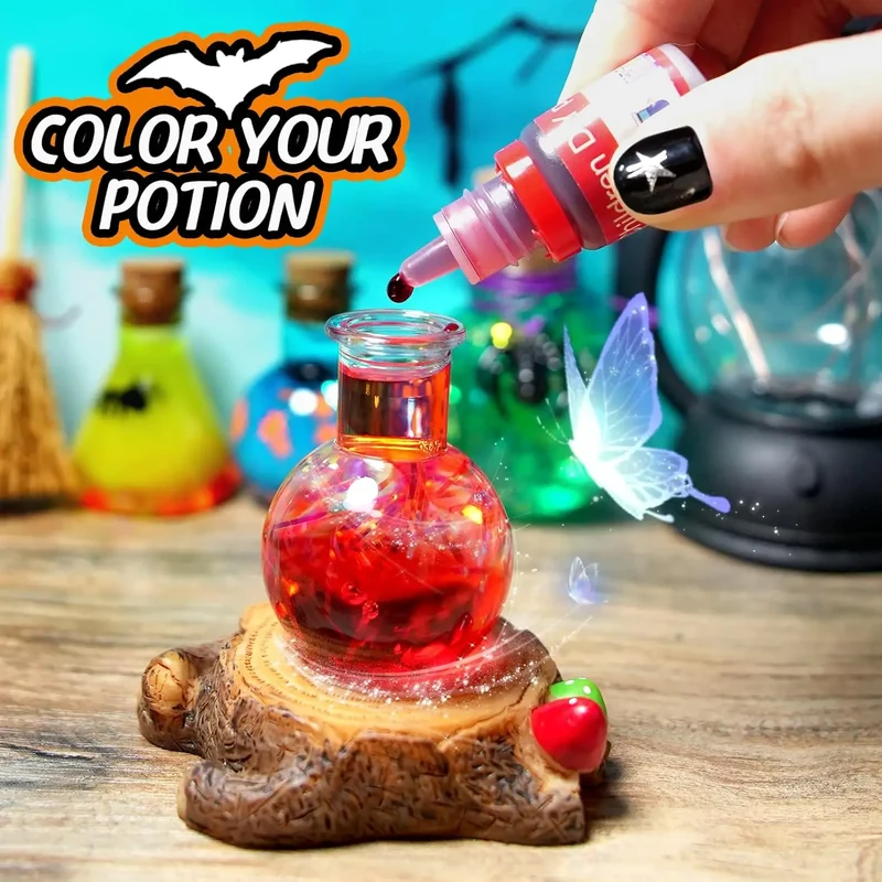 Fairy Magic Potions Kit Kids DIY Witch Glowing Spell Potion DIY Handmade Toys Science Experiments Kids Craft Kit Educational Toy