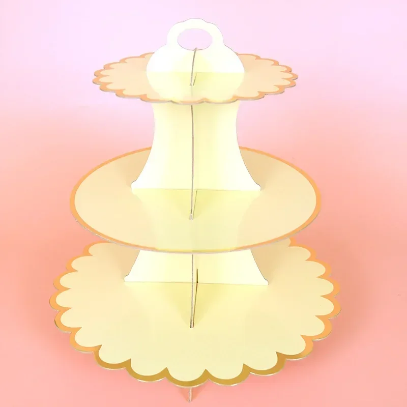Cake Rack Stand 3 Layer Afternoon Tea Wedding Banquet Plates Party Utensils Birthday Party Christmas Party Cake Tools Display De