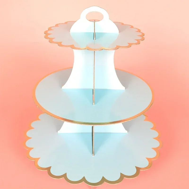 Cake Rack Stand 3 Layer Afternoon Tea Wedding Banquet Plates Party Utensils Birthday Party Christmas Party Cake Tools Display De