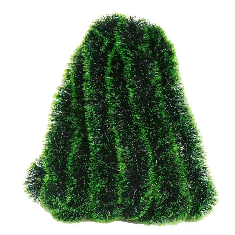 Christmas Tinsel Ribbons Green Cane Ribbon Garland Xmas Tree Hanging Pendent Ribbons Wreath Ornaments Xmas Party Home Decoration