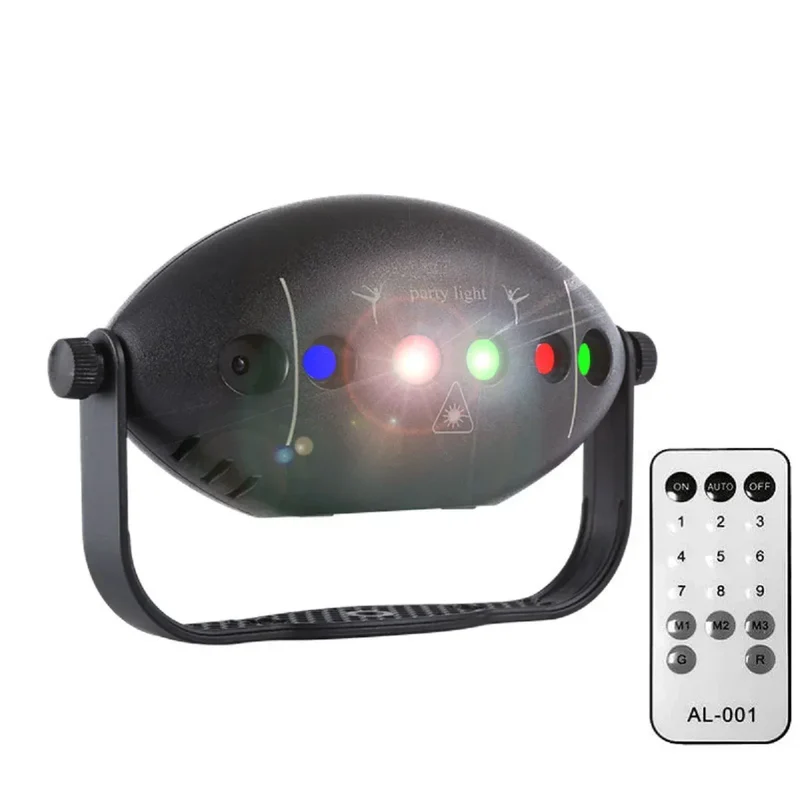 Dj Lighting Stage Party Lights Sound-Activated Disco Ball Lights Party Lights with Remote Control 3 Led Backlight Flashing Pattern Projector Lights Indoor Party Dance Hall Home Christmas Party Club Decoration Stage Lighting