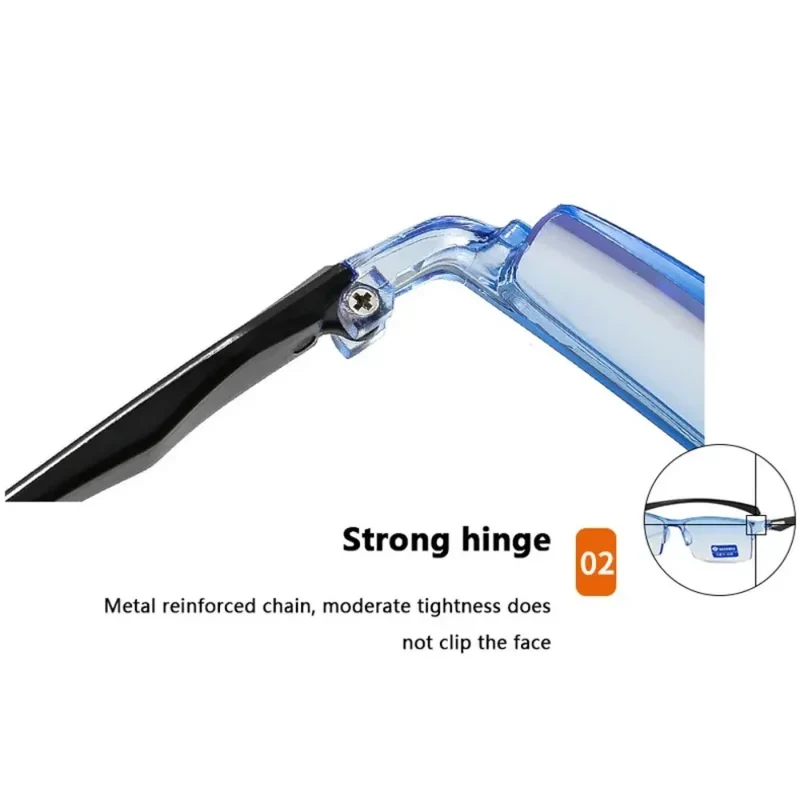 Smart Automatic Zoom Eyeglasses Anti-Blue Light Reading Glasses Men Women Optical Spectacle Computer Eyeglass