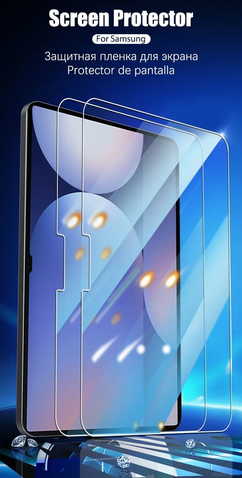 2PCS Tempered Glass Screen Protector for Samsung Galaxy Tab S10 Ultra Plus S10+ Clear Glass Tablet Accessories 9H Film