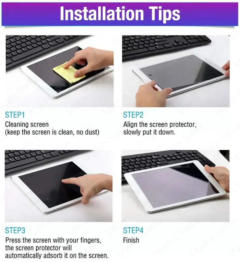 2PCS Tempered Glass Screen Protector for Samsung Galaxy Tab S10 Ultra Plus S10+ Clear Glass Tablet Accessories 9H Film