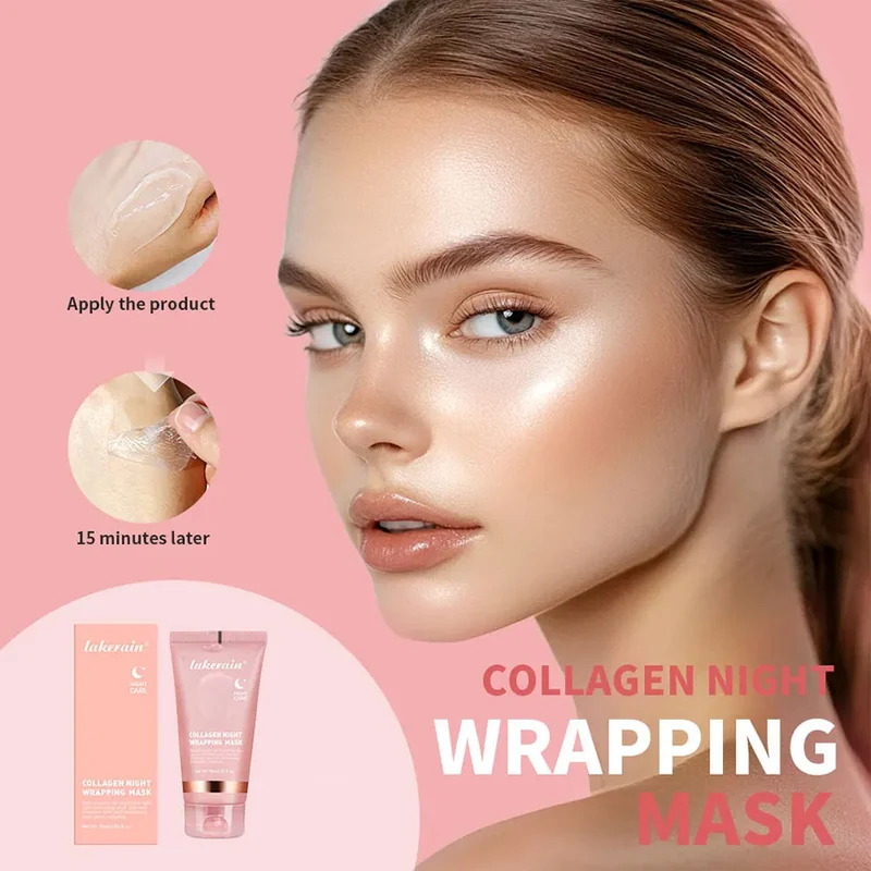 Korean Deep Collagen Mask Peel Off Mask Face Anti Wrinkle Lifting Skin Care Masks Bio Pack Night Wrapping Woman Overnight Skin