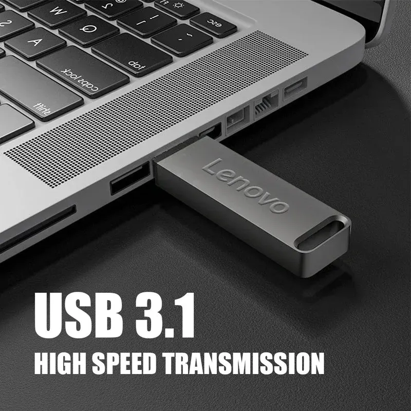 Lenovo Metal 64TB U Disk Flash Drive USB 3.0 High Speed File Transfer 16TB 8TB Ultra-large Capacity Waterproof Mechanical Style