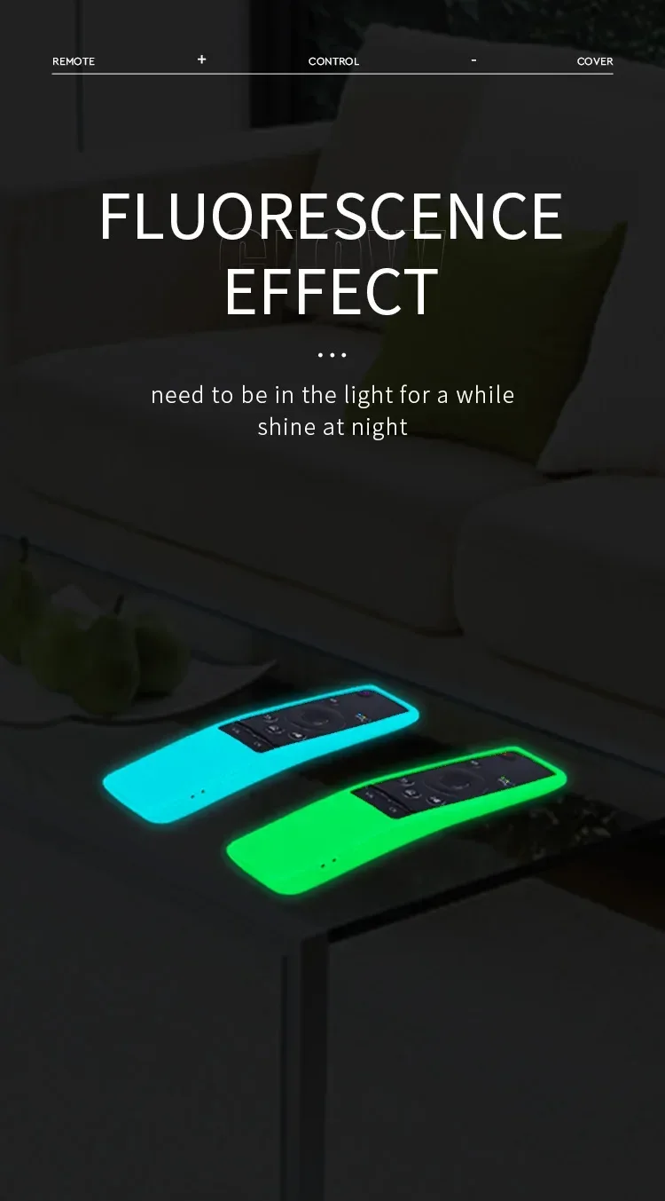 Remote Control Sleeve 1 Piece Luminous Silicone Case For Samsung Smart TV BN59-01312A 01312H BN59 01241A 01242A Remote Control