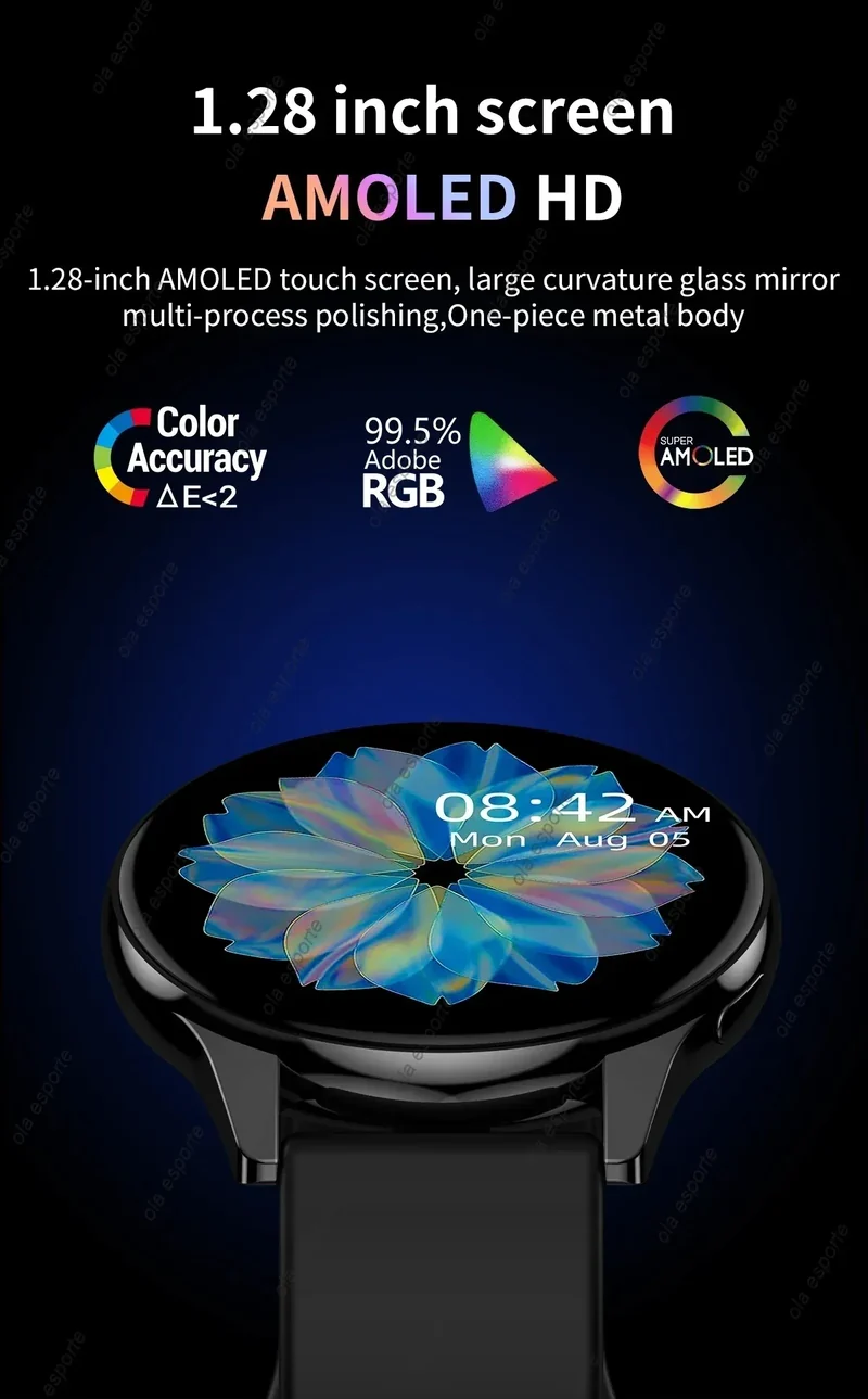 Bluetooth Call Smart Watch Pro 1.39-Inch Custom Dials Music Sports Men Women Watch 6 Health Monitor Smartwatch For Android IOS