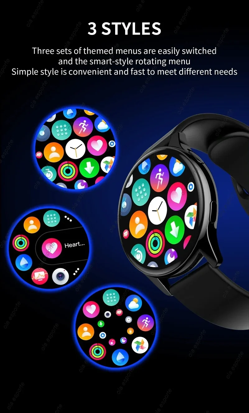 Bluetooth Call Smart Watch Pro 1.39-Inch Custom Dials Music Sports Men Women Watch 6 Health Monitor Smartwatch For Android IOS