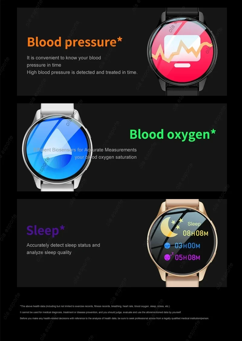 Bluetooth Call Smart Watch Pro 1.39-Inch Custom Dials Music Sports Men Women Watch 6 Health Monitor Smartwatch For Android IOS
