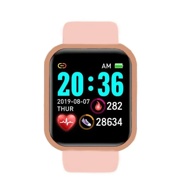 Sports Smartwatch Women Bracelet Men Smart Watch connected Music Control Player Fitness Step Sleep Monitor Y68 D20 Alarm Clock