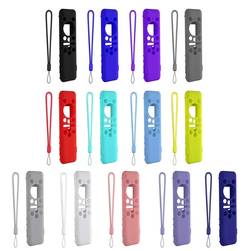 For Samsung BN59-01432A 01432B Remote Control Silicone Protective Case Shockproof Anti-Slip Smart TV Soft Sleeve with Lanyard