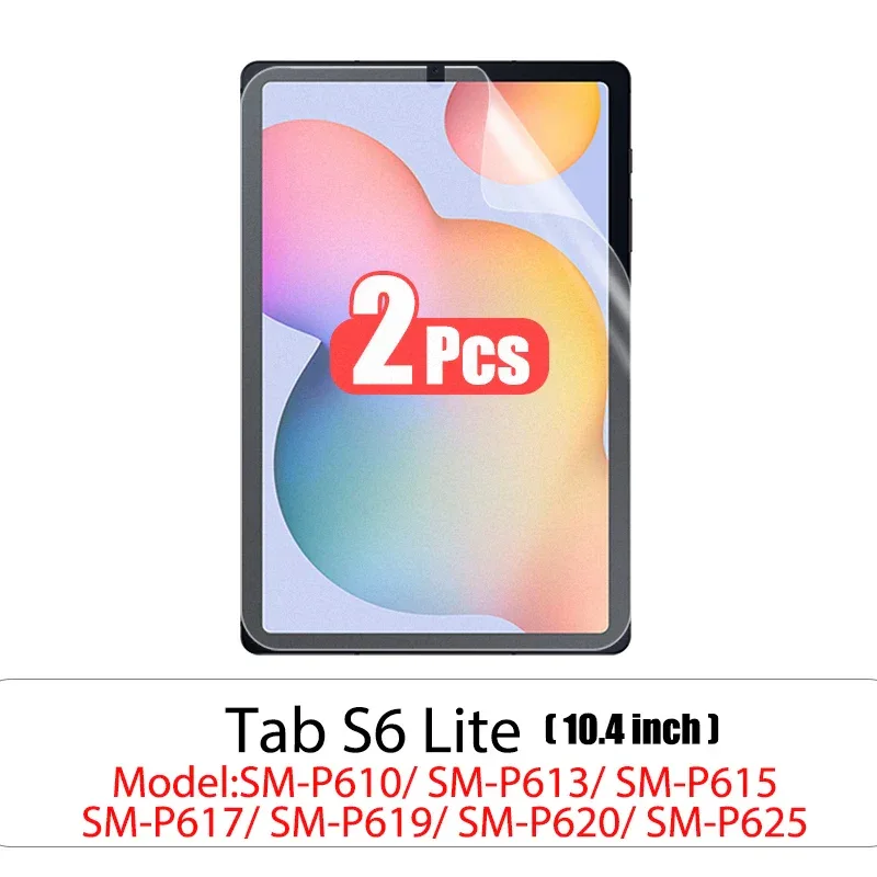 2pcs Pet Screen Protector For Samsung Galaxy Tab S7 Fe S9 Fe A9 Plus S6 Lite S7 S8 S9 A8 Plus Protective Clear Film No Glass