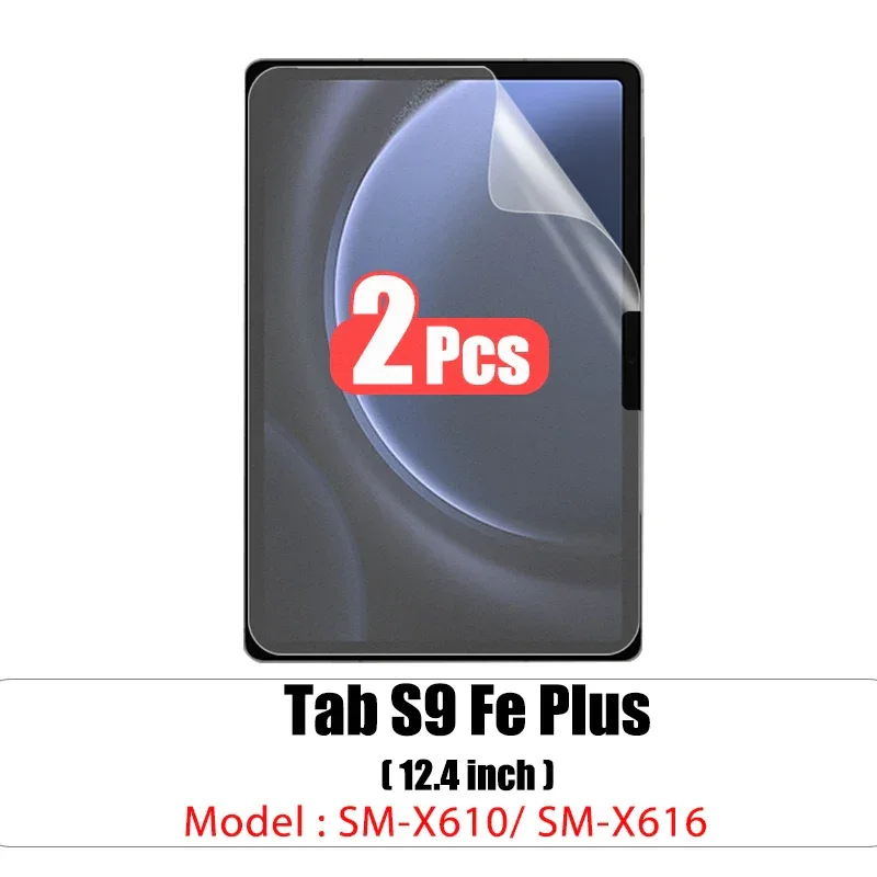 2pcs Pet Screen Protector For Samsung Galaxy Tab S7 Fe S9 Fe A9 Plus S6 Lite S7 S8 S9 A8 Plus Protective Clear Film No Glass