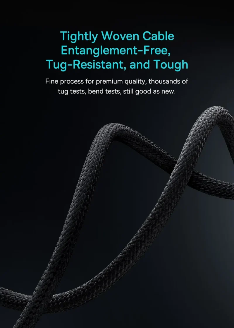 Baseus 100W USB C To Type C Cable For iPhone 16 15 Plus Pro Max PD Fast Charging Charger Cable For Macbook Xiaomi Samsung